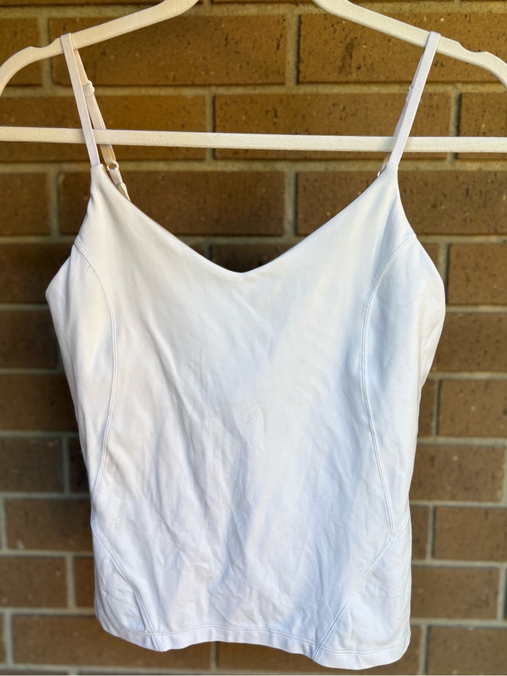 lululemon athletica White Adjustable-Strap V-Neck Tank
